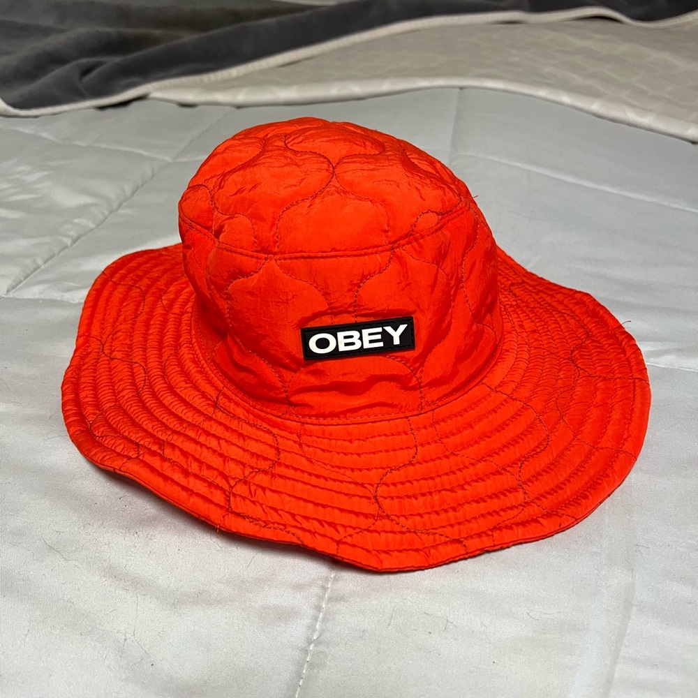 Obey Orange Bucket Hat